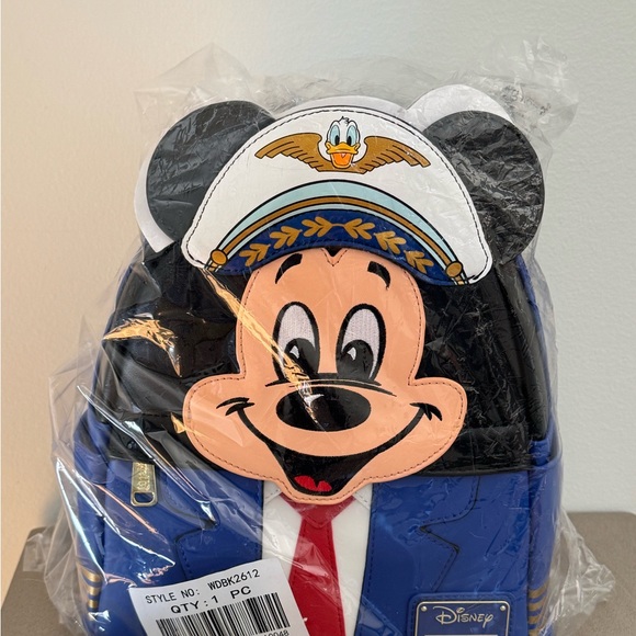 Disney Captain Mickey Mouse Backpack - Blue and Black - Picture 2 of 11